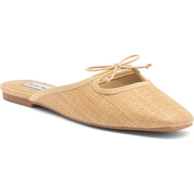 Steve Madden Marcela Bow Mule In Natural Raffia