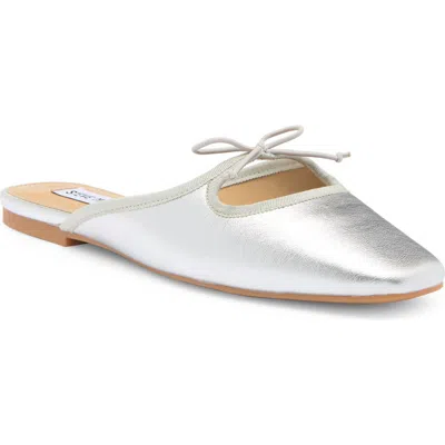 Steve Madden Marcela Bow Mule In Silver