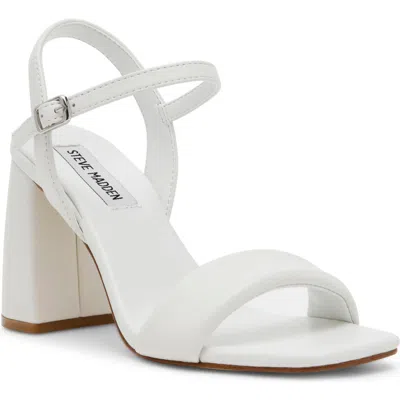 Steve Madden Mareena Ankle Strap Sandal In Ice Leather