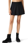 Steve Madden Margo Pleated Miniskirt In Black