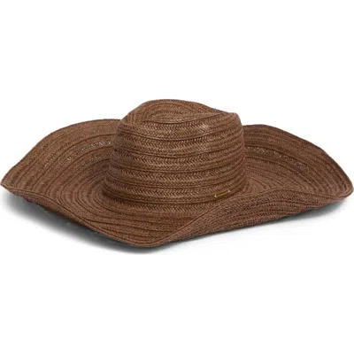 Steve Madden Maria Oversize Floppy Hat In Brown