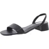 Steve Madden Marian Womens Solid Leather Slingback Sandals In Black