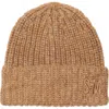 Steve Madden Marled Knit Cuffed Beanie In Brown