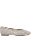 Steve Madden Round Head Ballet Shoes In Neutrals