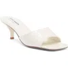 Steve Madden Marlon Slide Sandal In Bone Patent