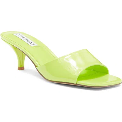 Steve Madden Marlon Slide Sandal In Lime