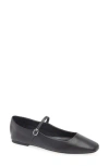 Steve Madden Vinetta Flat In Black Leather