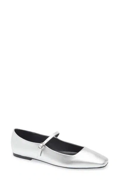 Steve Madden Marree Mary Jane Flat In Silver
