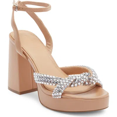 Steve Madden Martini Rhinestone Platform Sandal In Multi