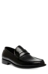 Steve Madden Men's Marvyn Slip-on Loafers In Black Leather