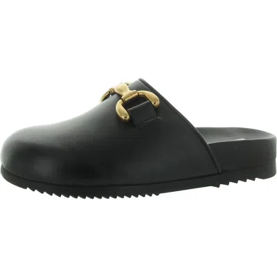 Steve Madden Masin Womens Chain Slip-on Mules In Black