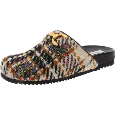 Steve Madden Masin Womens Chain Slip-on Mules In Brown