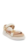 Steve Madden Matina Faux Pearl Bead Platform Sandal