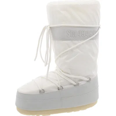 Steve Madden Mav-t Womens Mid-calf Cold Weather Winter & Snow Boots In White
