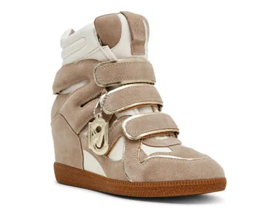Steve Madden Mavis Wedge Sneaker In Neutral