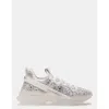 Steve Madden Maxima-r White Multi Rhinestone Chunky Sneakers In Multi