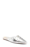 Steve Madden Mayah Studded Mule In Silver