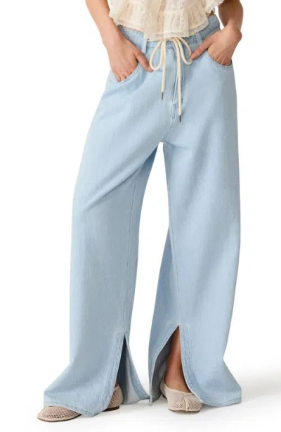 Steve Madden Maycen Drawstring Jeans In Blue