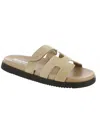 Steve Madden Mayven Womens Suede Adjustable Slide Sandals In Multi