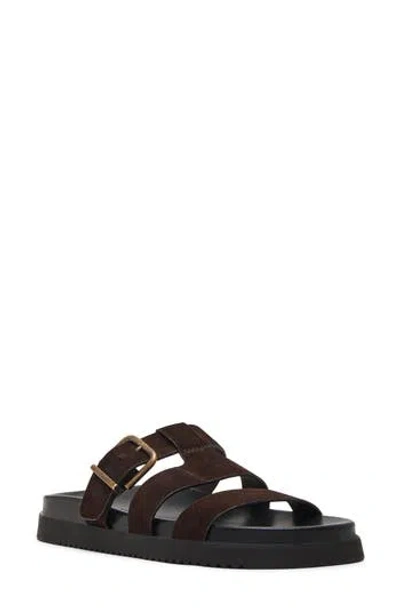 Steve Madden Maze Slide Sandal In Brown