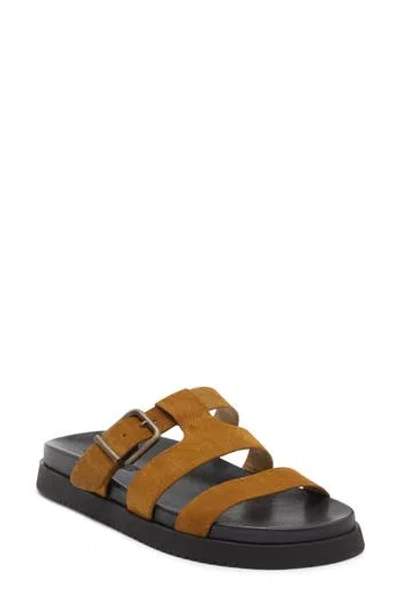 Steve Madden Maze Slide Sandal In Brown