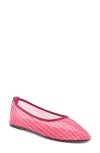 Steve Madden Meadow Flat In Red Gingham