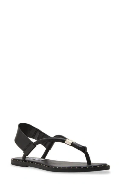 Steve Madden Meduza Sandal In Black Leather