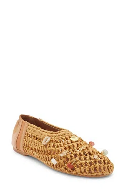 Steve Madden Meela Charm Flat In Brown