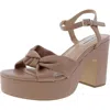 Steve Madden Mella Womens Buckle Faux Leather Platform Sandals In Multi