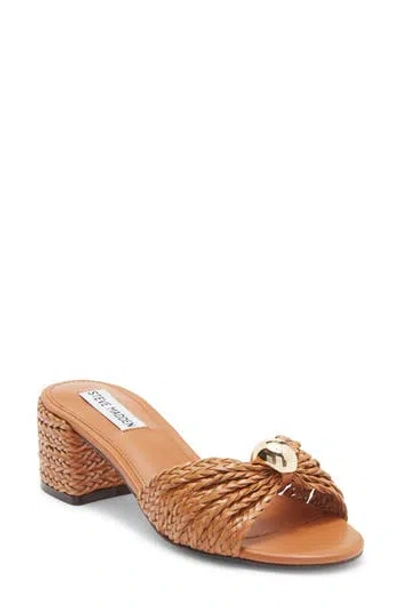 Steve Madden Melodee Woven Slide Sandal In Brown