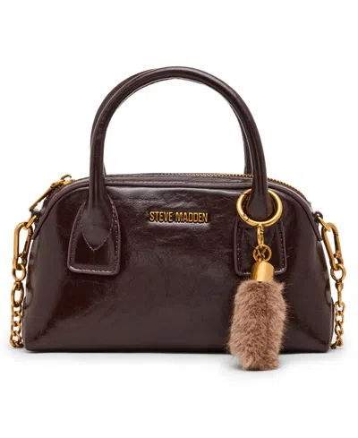 Steve Madden Melodie With Scarf Small Satchel Handbag In Brown