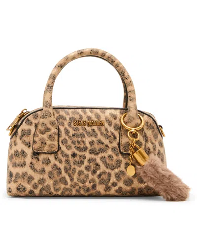 Steve Madden Melodie With Scarf Small Satchel Handbag In Brown