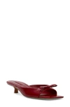 Steve Madden Meme Sandal In Red Leather