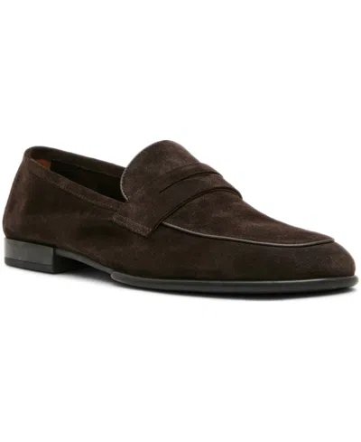 Steve Madden Men's Belem Round-toe Loafers In Dark Brown Suede