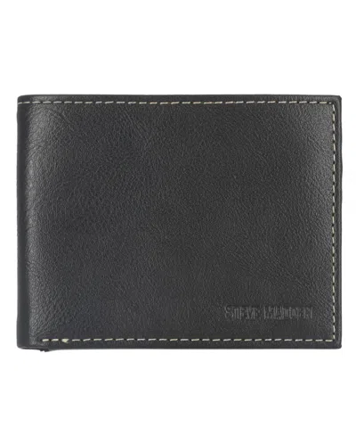 Steve Madden Men's Bi-fold Wallet In Black