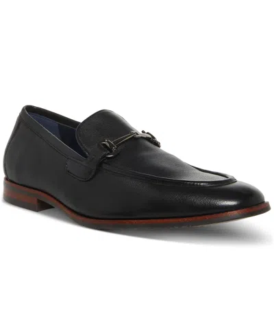 Steve Madden Men's Caspin Bit Dress Loafer In Black Leather