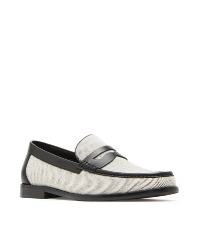 Steve Madden Men's Cornelius Penny Loafer In Black,beige