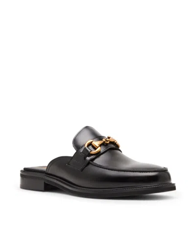 Steve Madden Men's Cyprus Slip On Bit Loafer In Black Leather