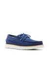 Steve Madden Kolt Moc Toe Derby In Blue