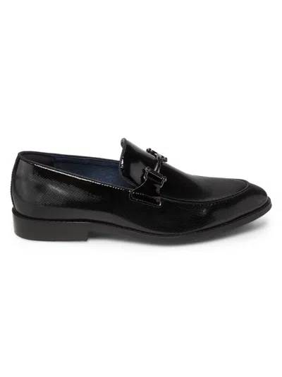 Steve Madden Men's Keith Textured Bit Loafers In Black