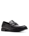 Steve Madden Men's Marvyn Slip-on Loafers In Black Leather