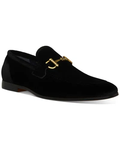 Steve Madden Men's Morocco Velvet Smoking Slipper In Black