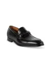 Steve Madden Men's Netto Moc Toe Loafer In Black Leather