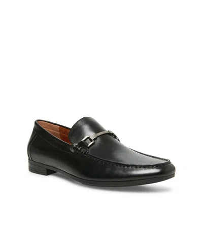 Steve Madden Men's Privacy Leather Bit Loafers In Black Leather