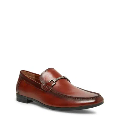 Steve Madden Men's Privacy Leather Bit Loafers In Cognac Leather