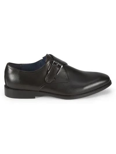 Steve Madden Men's Salino Monk Strap Shoes In Black