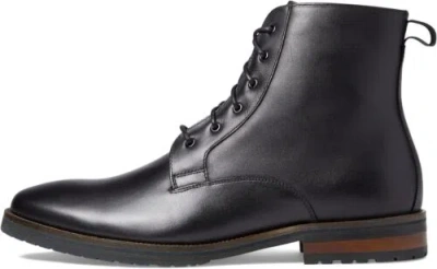 Pre-owned Steve Madden Men's Sixtet Combat Boot In Black Leather