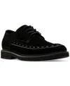 Steve Madden Men's Sovereign Suede Lace-up Loafer In Black Suede