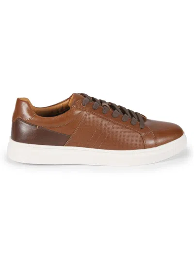 Steve Madden Men's Strouz Textured Low Top Sneakers In Brown