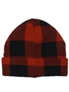 STEVE MADDEN MENS CHECK PRINT FITTED BEANIE HAT